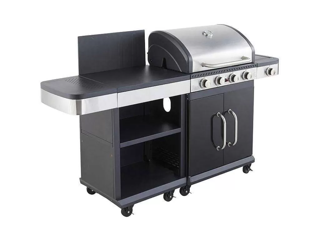 Barbecue, Braseiro De Jardim, Plancha*Cook'in Garden - Churrasqueira A Gas Fidgi 4 Com Bandeja Para Servir