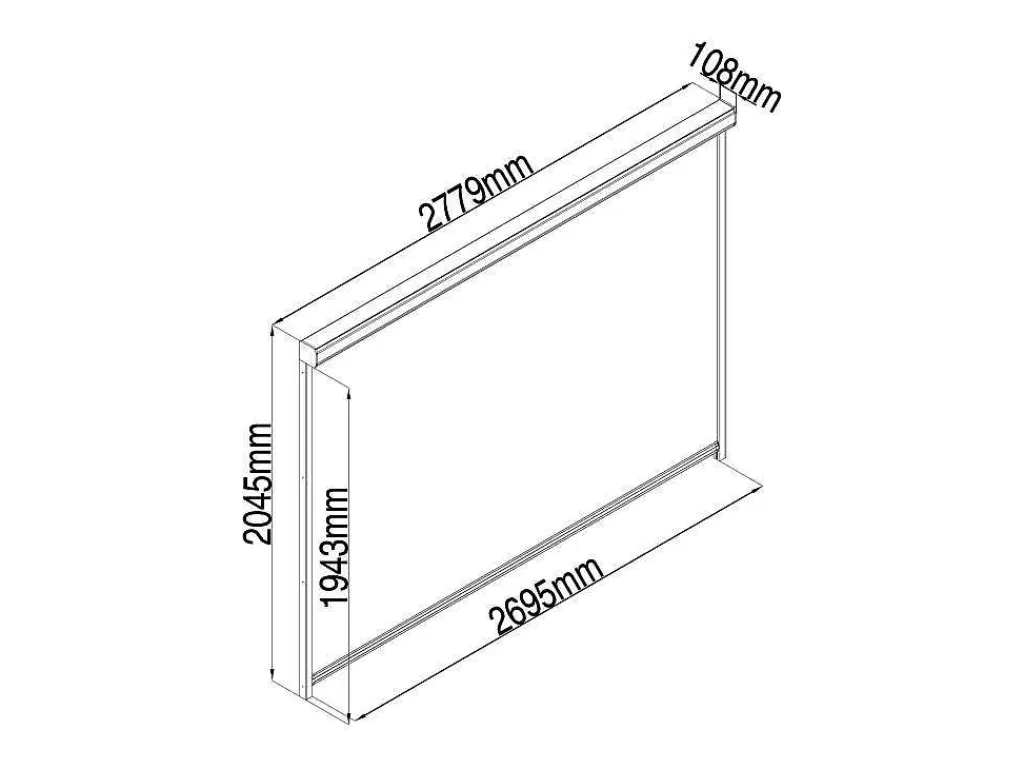 Pérgola, Coreto, Quiosque*EXPERTLAND Cortina Retratil Para Pérgola Bioclimatica L2,78 X A2,05 M - Viadana
