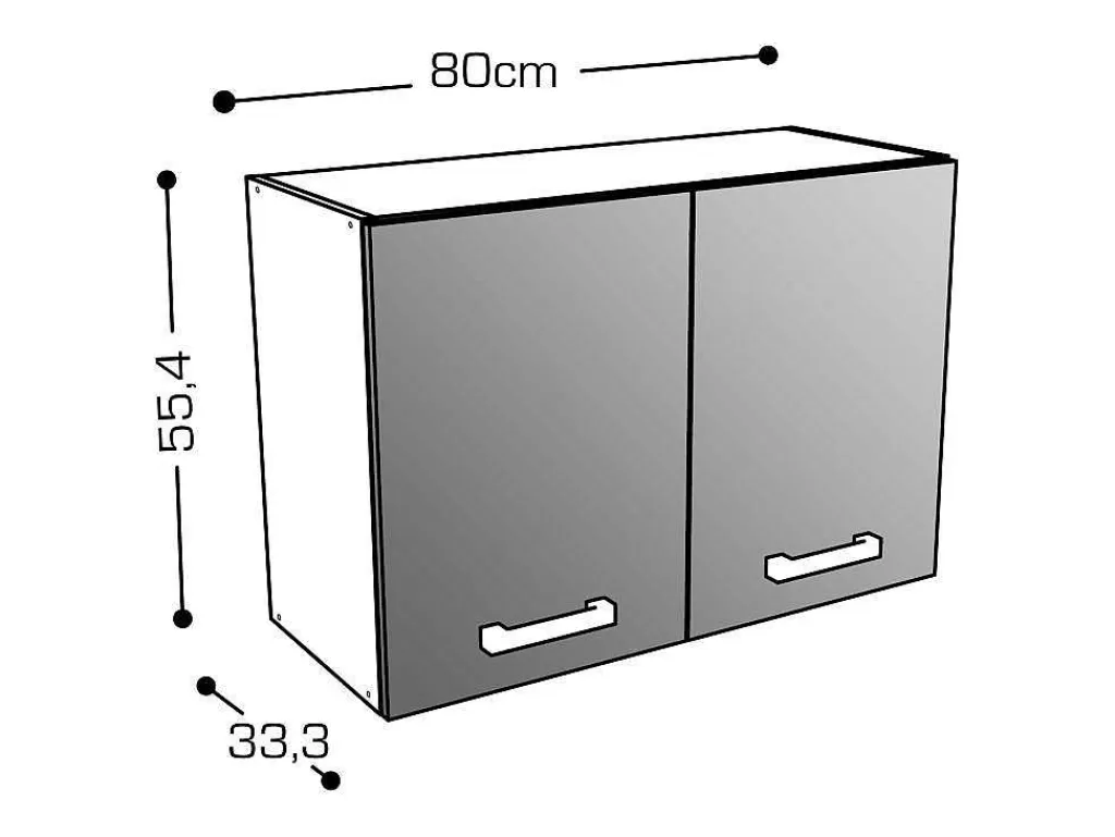 Móvel De Cozinha*Vente-unique Cozinha Completa Com Bancada De Trabalho 180 Cm Natural E Preto - Trattoria