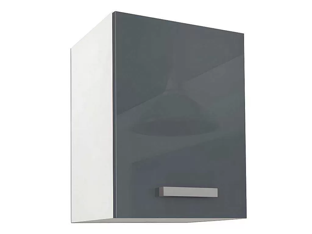 Promoções Sala*Vente-unique Cozinha Completa De 180 Cm Com 6 Compartimentos De Arrumação Cor Cinza E Branco - Trattoria
