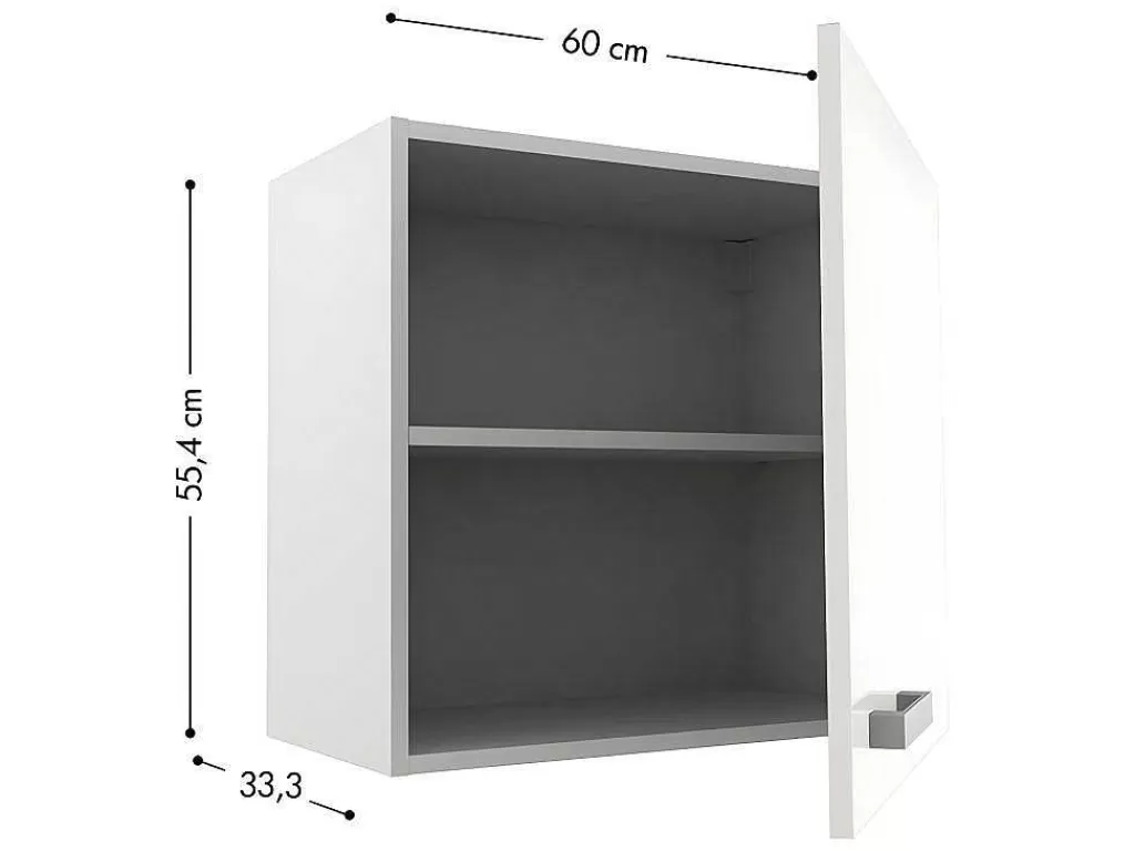 Móvel De Cozinha*Vente-unique Cozinha Completa De Canto 11 Elementos De Arrumação Branco - Trattoria