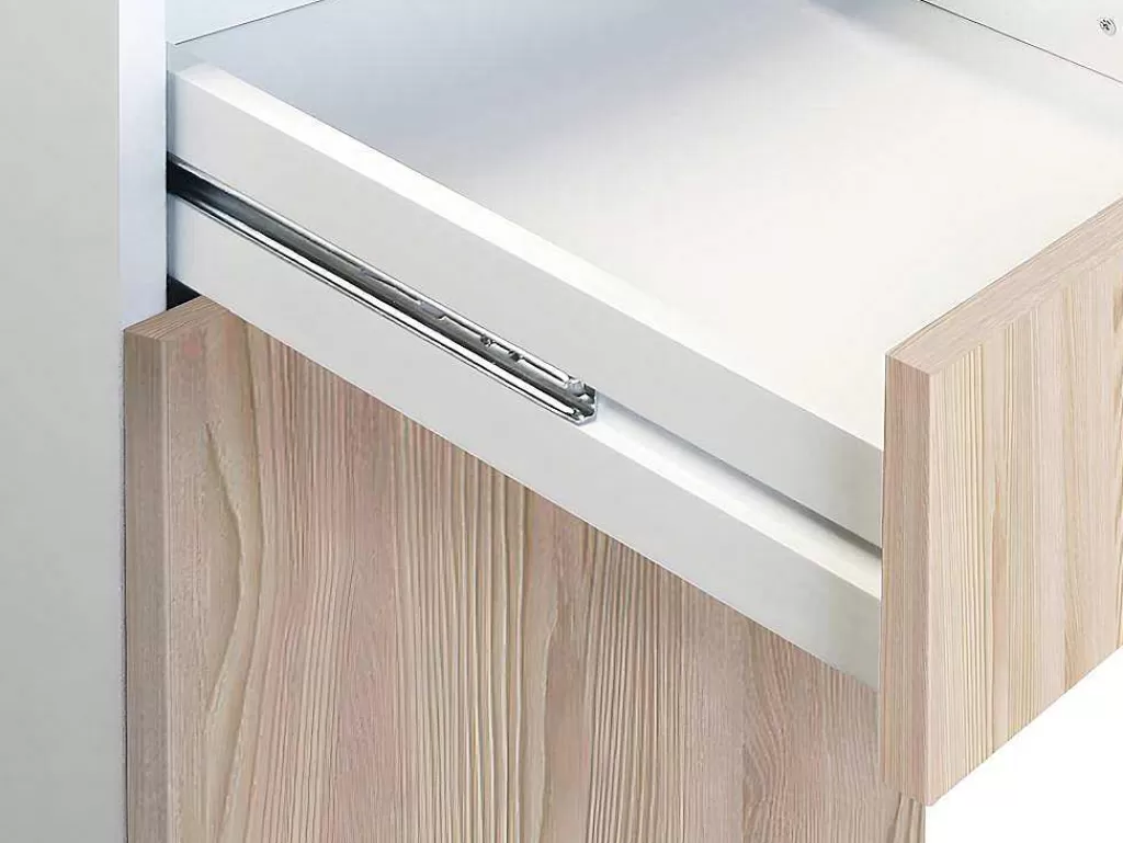 Móvel De Cozinha*Vente-unique Cozinha Completa De Canto, 13 Elementos De Arrumação, Natural E Branco - Trattoria