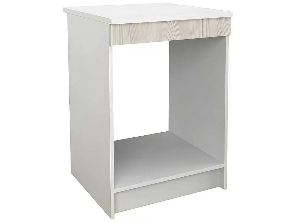 Móvel De Cozinha*Vente-unique Cozinha Completa De Canto, 13 Elementos De Arrumação, Natural E Branco - Trattoria