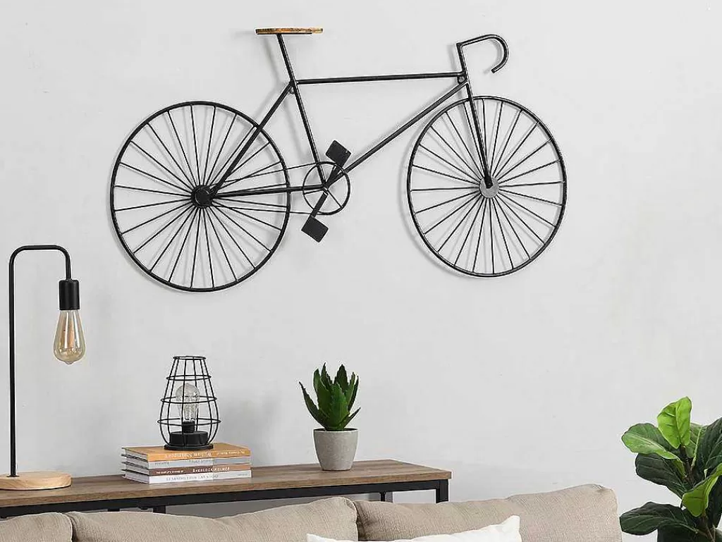 Placa De Parede Decorativa*OZAIA Decoração De Parede Em Metal De C. 109 X A. 56 Cm Cor Preto - Ventoux