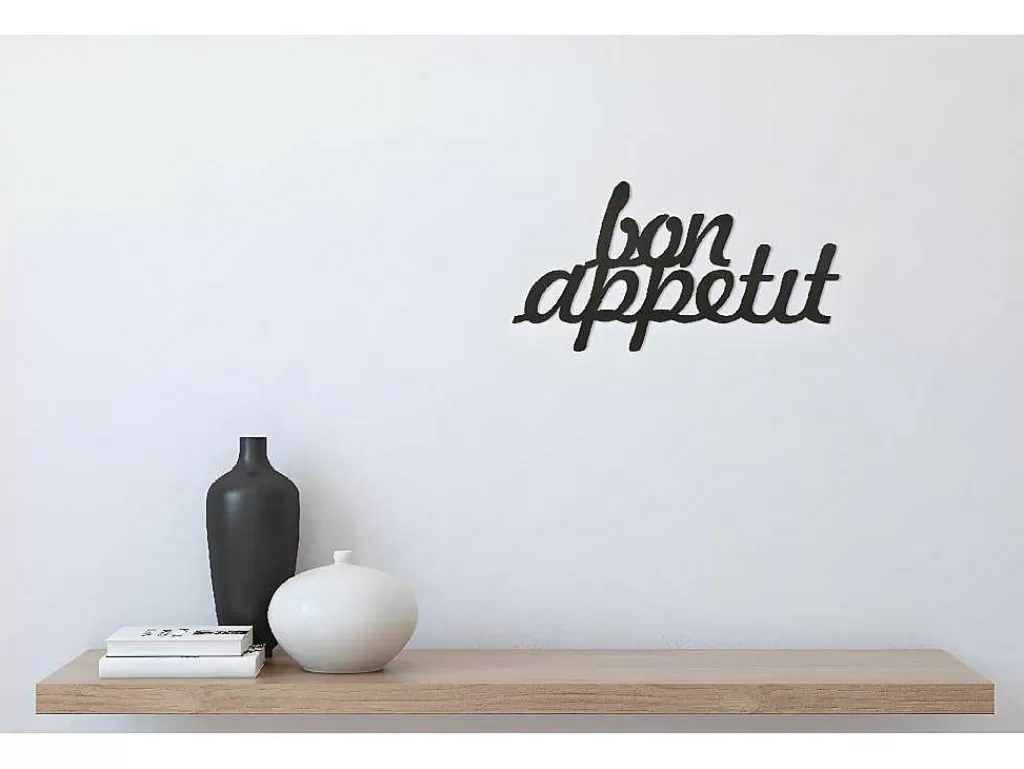 decorao_metalica_bon_appetit_preto_50x15x30_cm_epikasa_5.webp Placa De Parede Decorativa*EPIKASA Decoração Metalica Bon Appetit, Preto, 50X1,5X30 Cm,