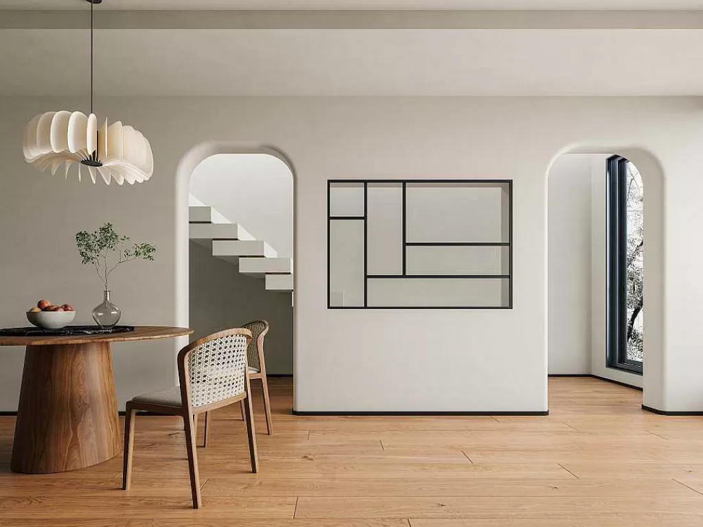 Divisória De Ambiente*Vente-unique Divisória De Atelier Design Aluminio Termolacado 150X105 Cm, Preto - Artena