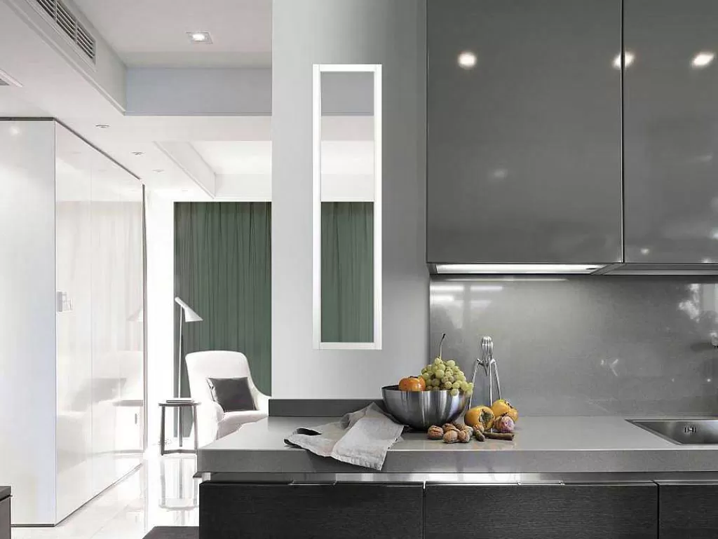 Divisória De Ambiente*Vente-unique Divisória De Atelier Em Aluminio Termolacado 30X130 Cm Branco - Bayview