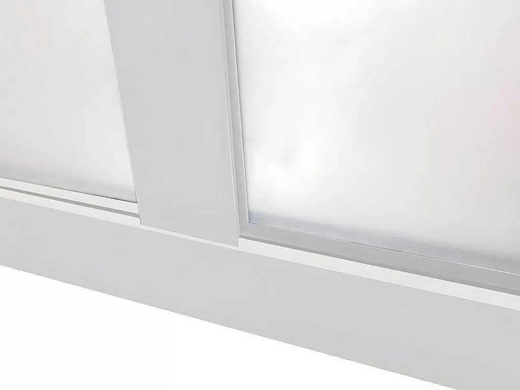 Divisória De Ambiente*Vente-unique Divisória De Atelier Em Aluminio Termolacado Branco De 180X105 Cm - Bayview