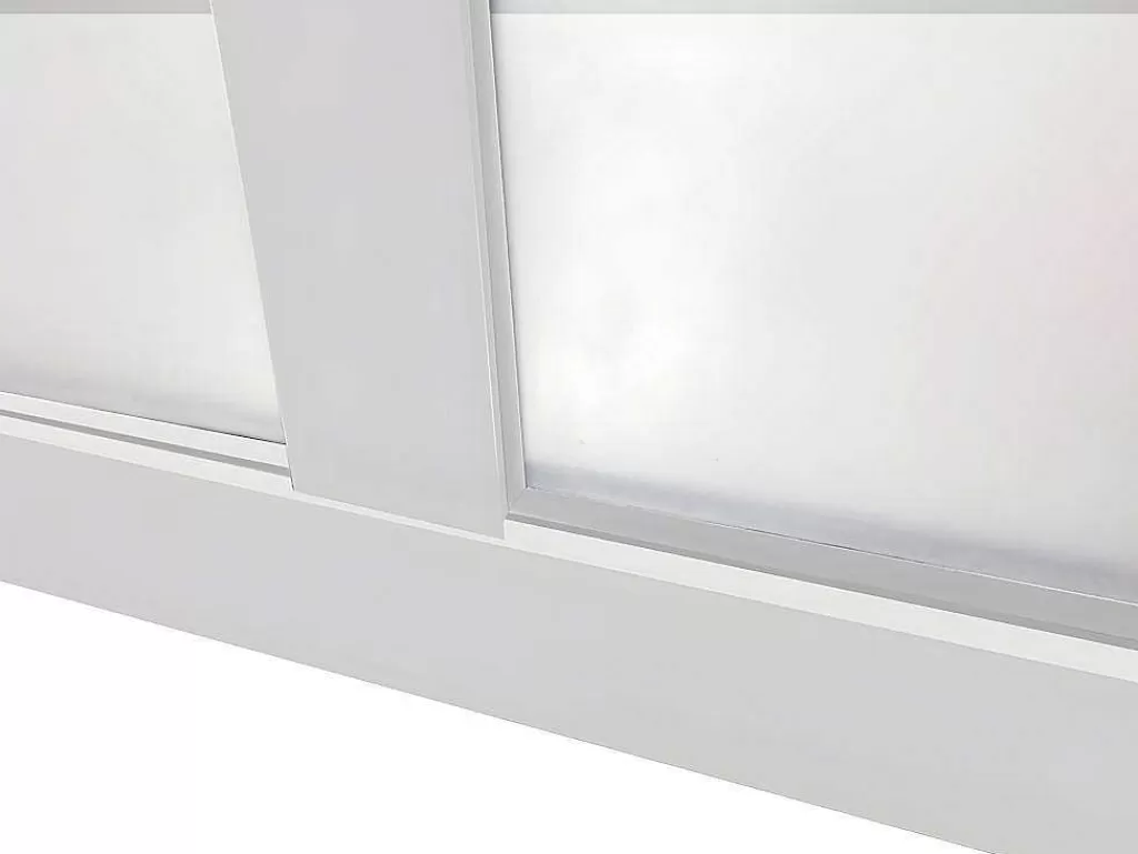 Divisória De Ambiente*Vente-unique Divisória De Atelier Em Aluminio Termolacado Branco De 60X130 Cm - Bayview