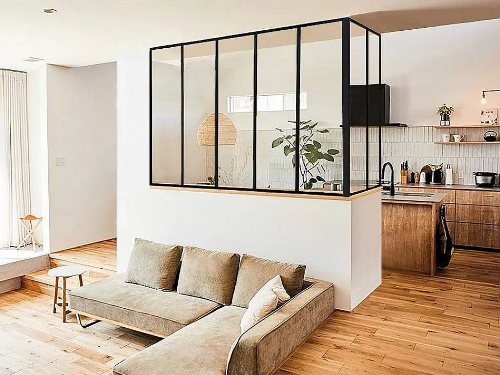 Divisória De Ambiente*Vente-unique Divisória De Canto De Atelier Em Aluminio Termolacado C150 X L60 X A130 Cm Preto - Bayview