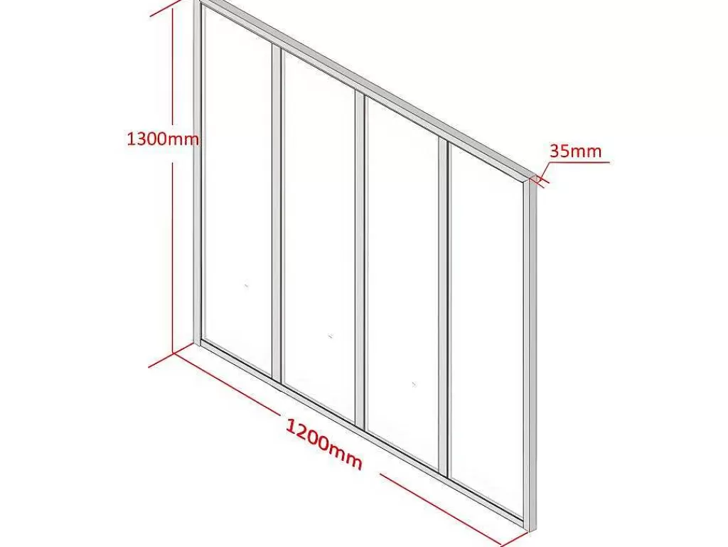 Divisória De Ambiente*Vente-unique Divisória De Canto De Atelier Em Aluminio Termolacado C150 X L60 X A130 Cm Preto - Bayview