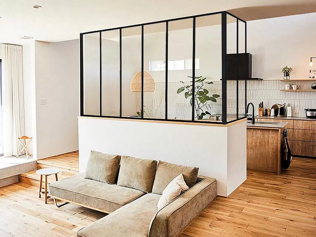 Divisória De Ambiente*Vente-unique Divisória De Canto De Atelier Em Aluminio Termolacado C180 X L60 X A130 Cm Preto - Bayview