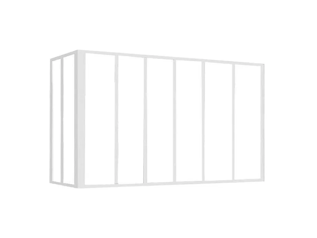 Divisória De Ambiente*Vente-unique Divisória De Canto De Atelier Em Aluminio Termolacado C180 X L60 X A130 Cm Preto - Bayview