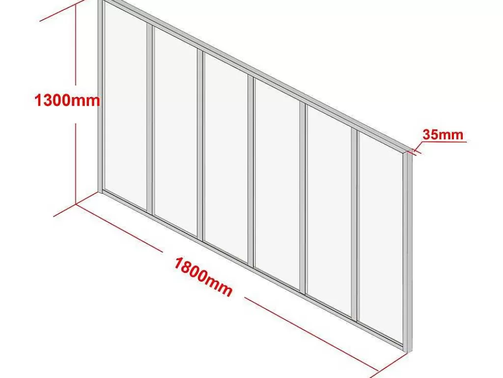 Divisória De Ambiente*Vente-unique Divisória De Canto De Atelier Em Aluminio Termolacado C180 X L60 X A130 Cm Preto - Bayview