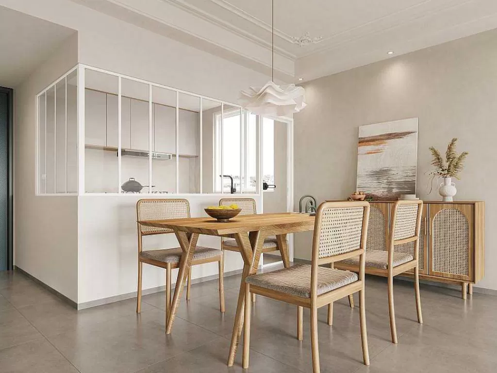 Divisória De Ambiente*Vente-unique Divisória De Canto De Atelier Em Aluminio Termolacado C210 X L120 X A105 Cm Branco - Bayview