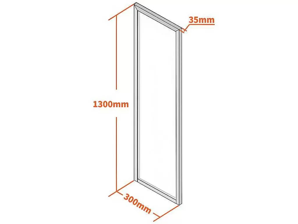 Divisória De Ambiente*Vente-unique Divisória De Vidro Em Aluminio Termolacado 30 X 130 Cm Preto - Bayview