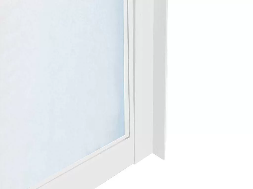 Divisória De Ambiente*Vente-unique Divisória De Vidro Para Atelier Em Aluminio Termolacado 210X130 Cm Branco - Bayview