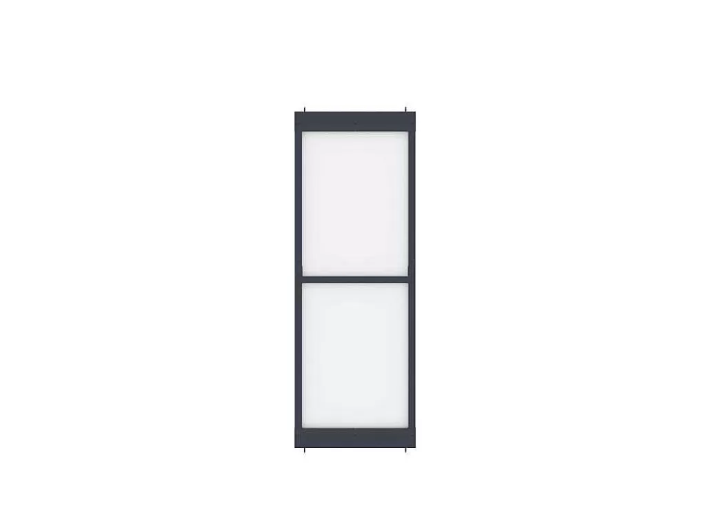 Divisória De Interior*Vente-unique Divisória Envidracada Em Aluminio L88 X A245 Cm Antracite - Altura Ajustavel - Sagar