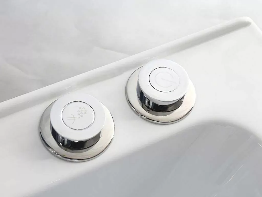 Cabine De Duche*Shower & Design Duche/Banheira Hidromassagem Daria Em Acrilico Reforcado Vidro Cinza Escuro - 75*150*215 Cm - 30 Microjatos E 6 Grandes Jatos