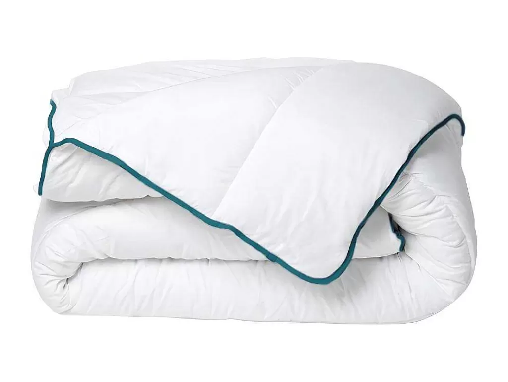 Edredão*DREAMEA Edredão Quente Reciclado Da Em Microfibra De 240 X 260 Cm - 350 G/M Com Borda Azul - Rosa