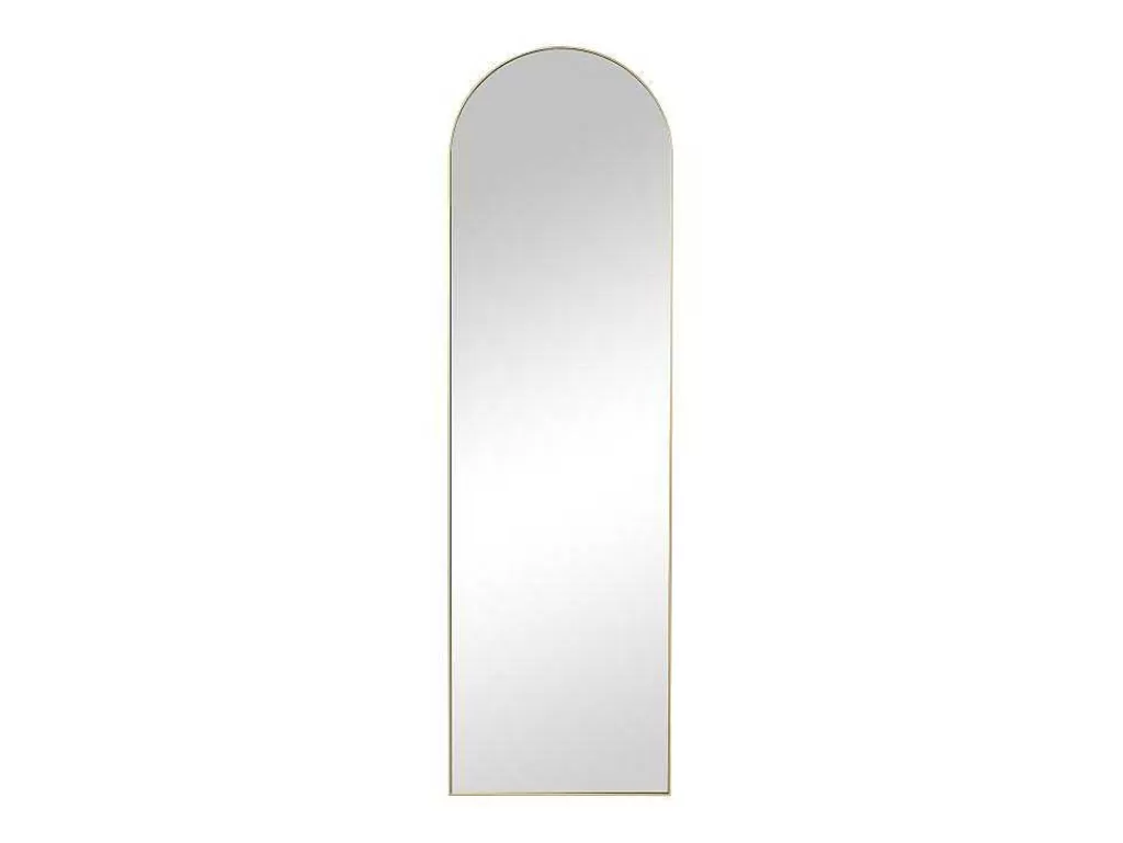 Espelhos*OZAIA Espelho Arqueado De Pousar Em Metal L50 X A170 Cm Dourado - Mailen