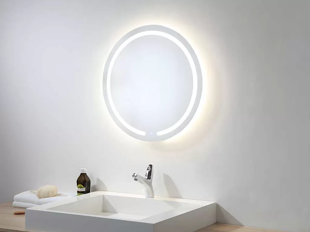 Acessórios De Casa De Banho*OZAIA Espelho De Casa De Banho Redondo E Com Leds Nerea - C 60 X A 60 Cm