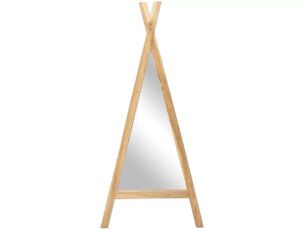 Espelhos*OZAIA Espelho De Criança Estilo Tenda Em Madeira De Mindi De L. 55 X A. 120 Cm Cor Natural - Batam