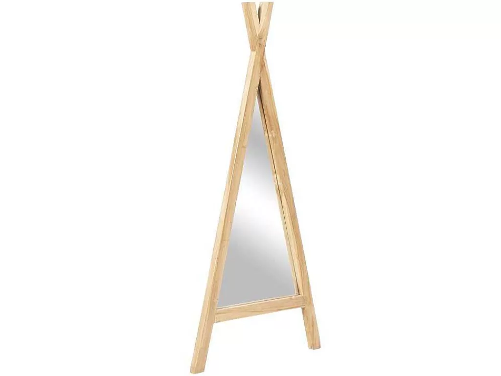 Espelhos*OZAIA Espelho De Criança Estilo Tenda Em Madeira De Mindi De L. 55 X A. 120 Cm Cor Natural - Batam