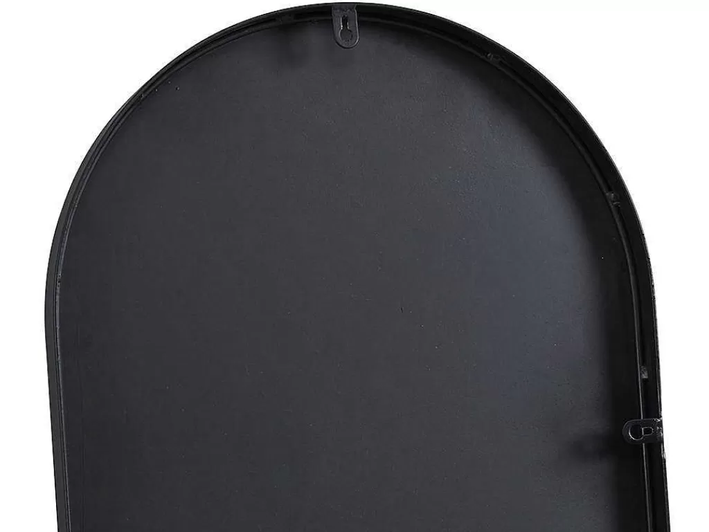 Espelhos*OZAIA Espelho De Parede Oval Em Metal De C. 40 X A. 140 Cm Cor Preto - Onikal