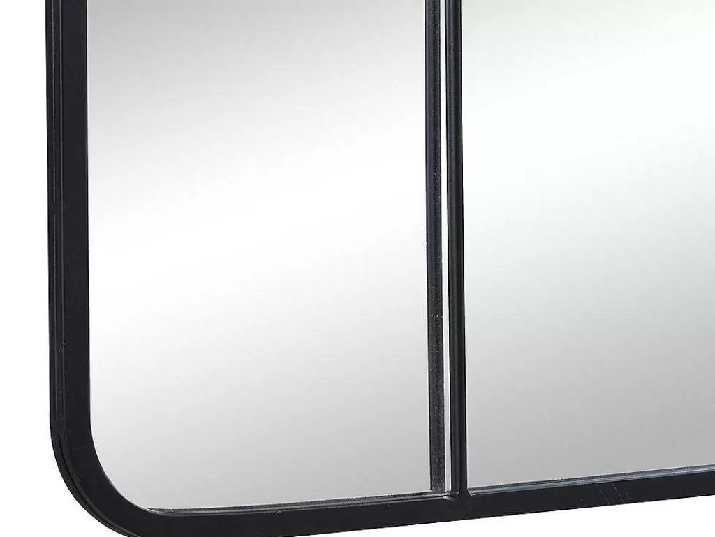 Espelhos*OZAIA Espelho Estilo Janela Industrial Em Metal De C. 60 X A. 140 Cm Cor Preto - Sciara