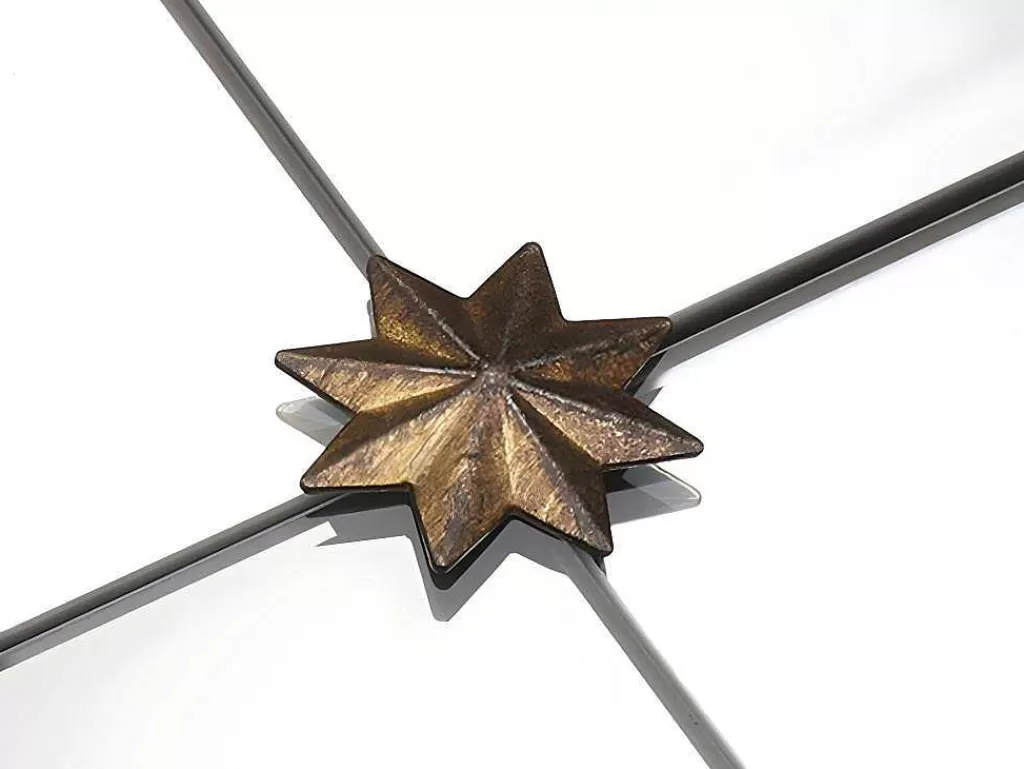 Espelhos*OZAIA Espelho Estilo Janela Vintage Em Metal De C. 80 X A. 150 Cm Cor Dourado Antigo - Palmyre