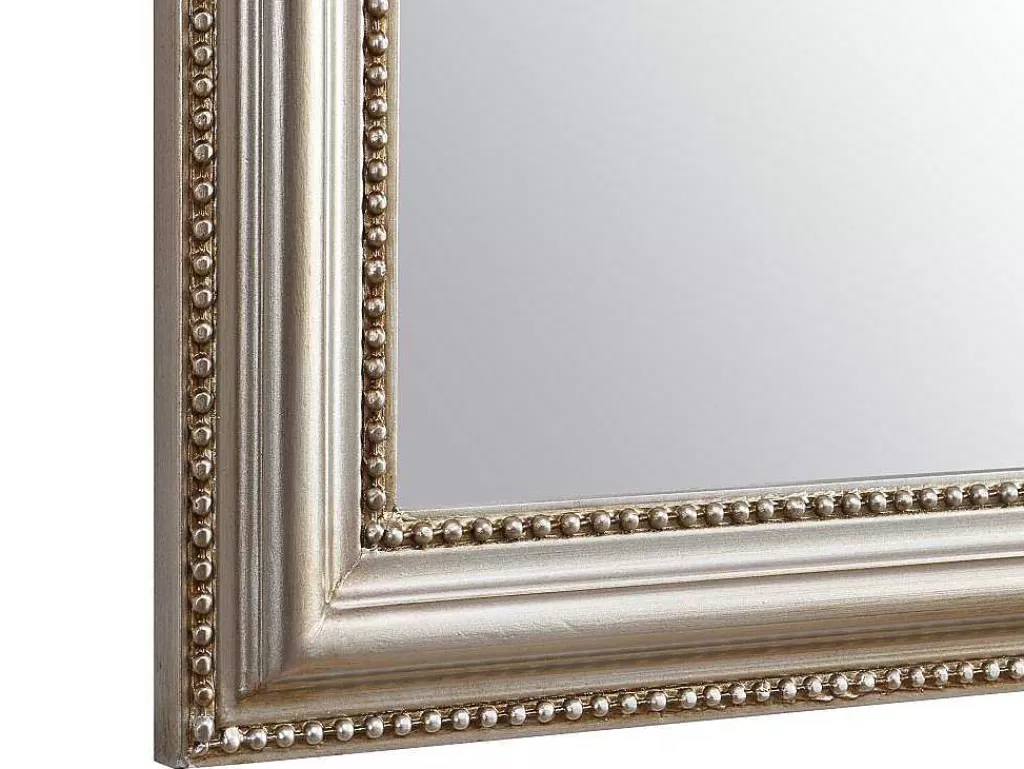 Promoções Decoração*OZAIA Espelho Estilo Vintage Em Madeira De Paulownia C. 80 X A. 110 Cm Cor Champanhe - Heloise