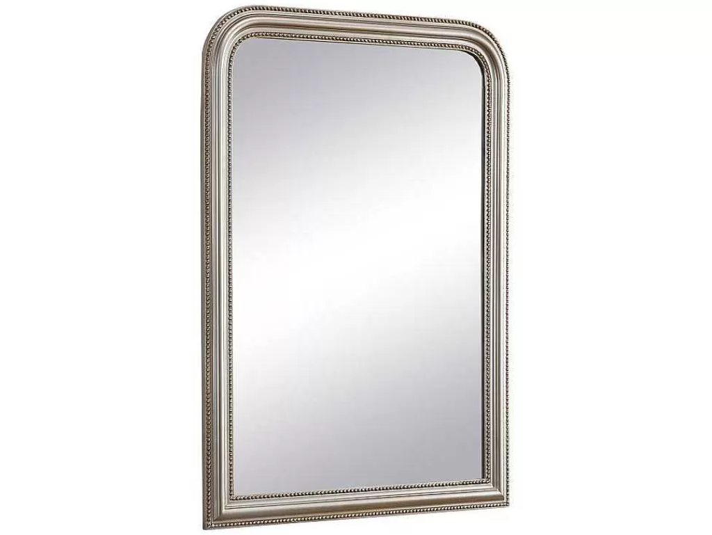 Promoções Decoração*OZAIA Espelho Estilo Vintage Em Madeira De Paulownia C. 80 X A. 110 Cm Cor Champanhe - Heloise