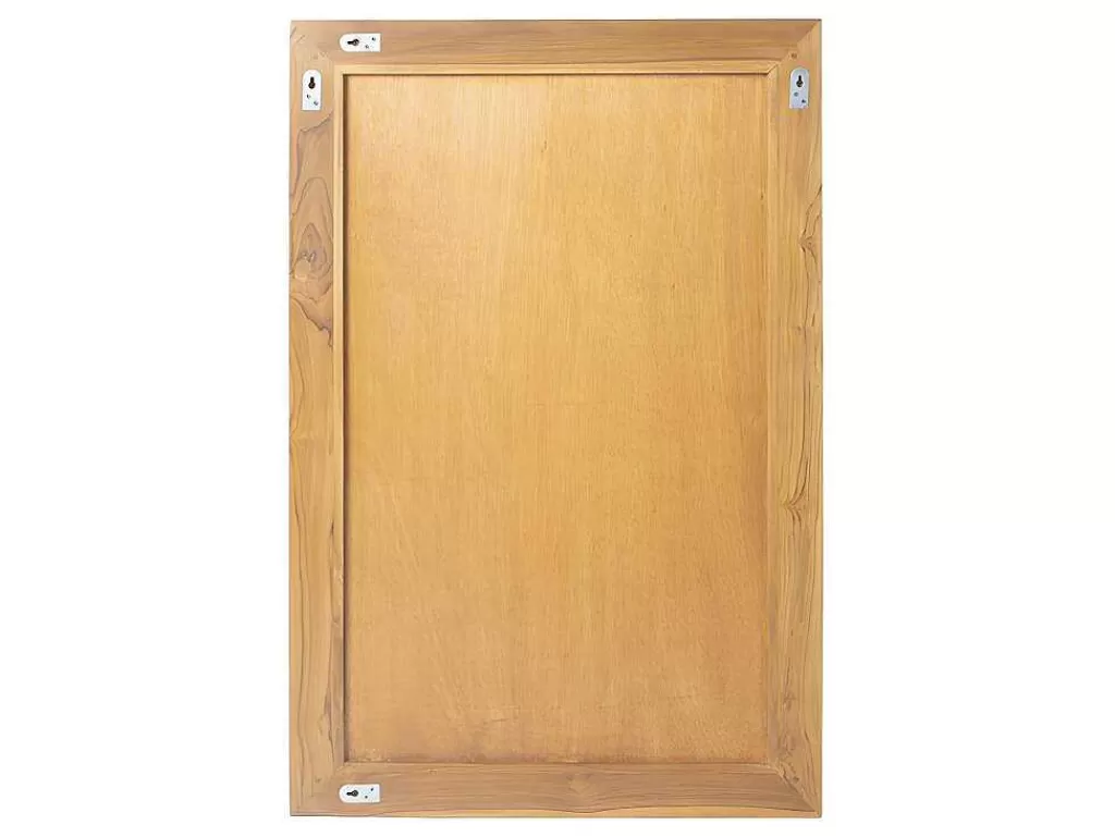 Espelhos*Vente-unique Espelho Retangular Em Teca Clara De 60 X 90 Cm - Amlapura