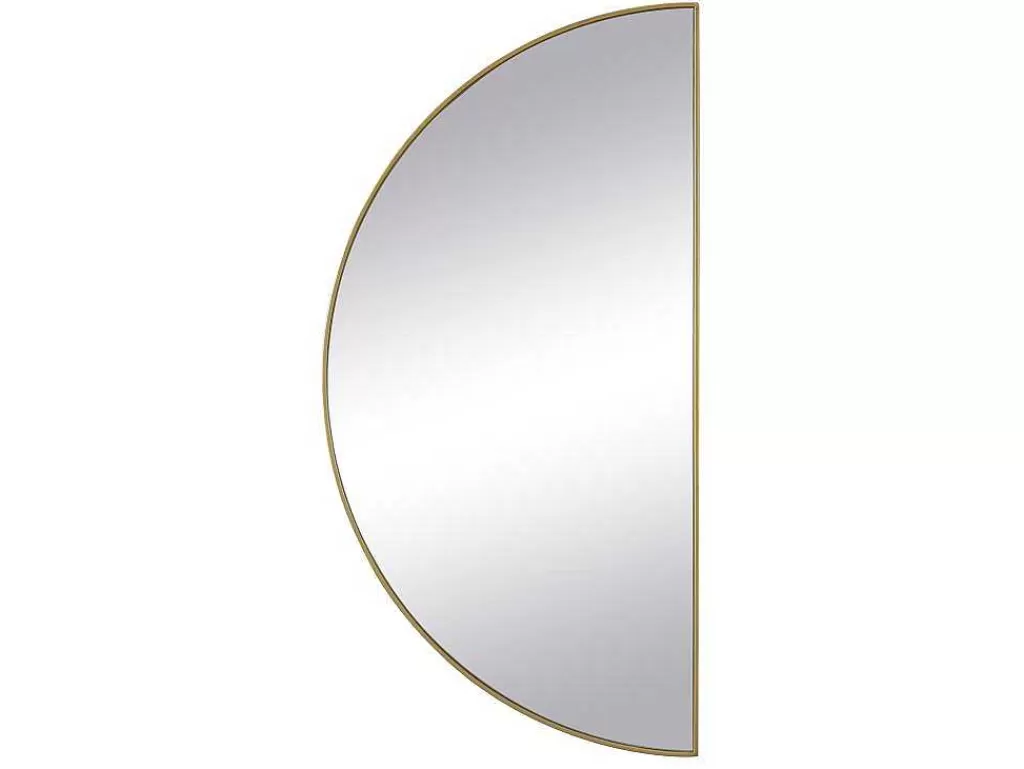 Promoções Decoração*OZAIA Espelho Semicirculo Design Em Metal C50 X A100 Cm Dourado - Gavra