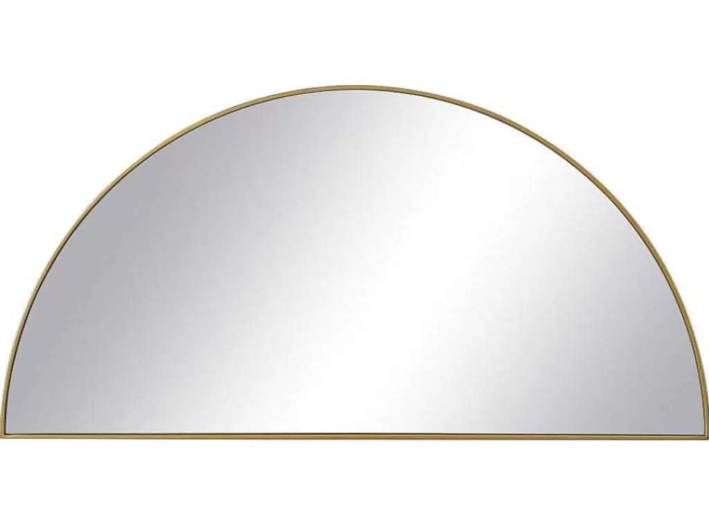 Promoções Decoração*OZAIA Espelho Semicirculo Design Em Metal C50 X A100 Cm Dourado - Gavra
