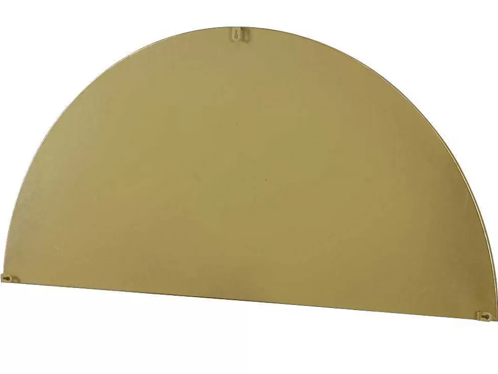 Promoções Decoração*OZAIA Espelho Semicirculo Design Em Metal C50 X A100 Cm Dourado - Gavra
