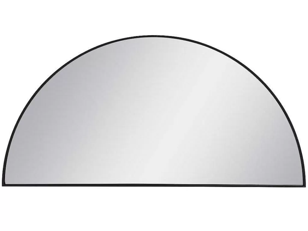Espelhos*OZAIA Espelho Semicirculo Design Em Metal C50 X A100 Cm Preto - Gavra
