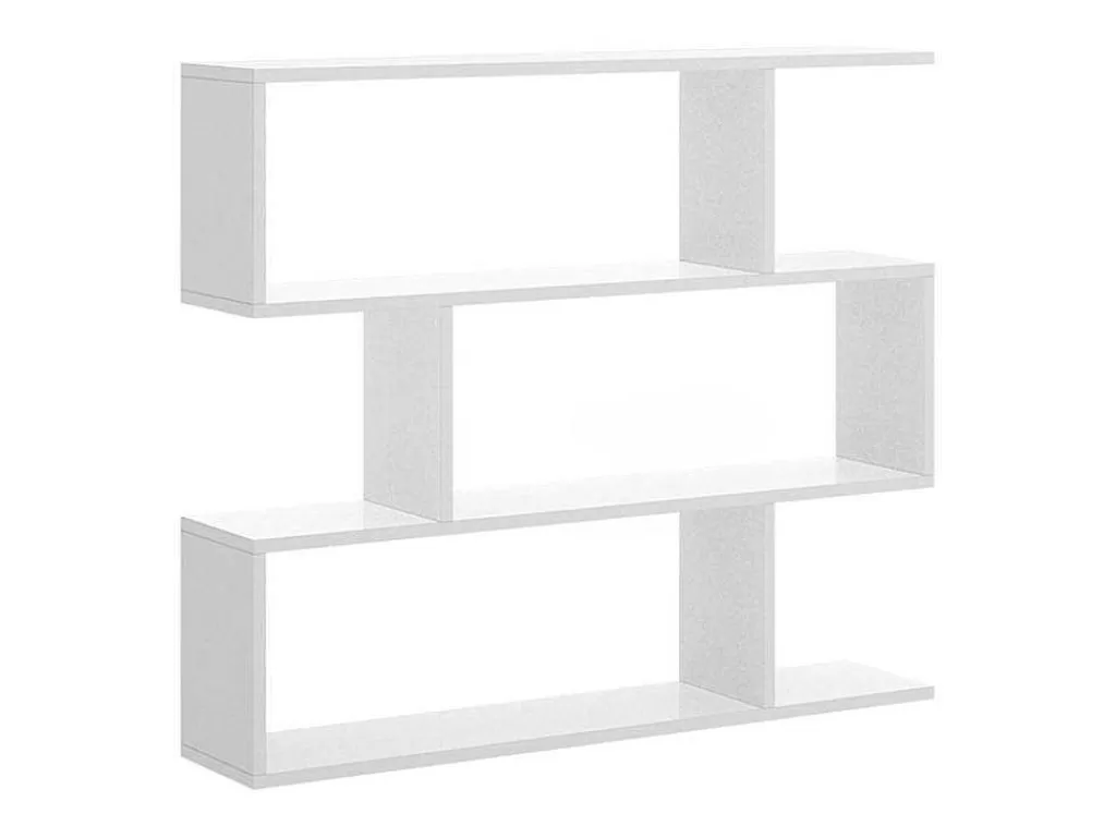 Biblioteca, Vitrina, Estante*Vente-unique Estante Baixa Tomini - 3 Divisoes - Cor: Branca