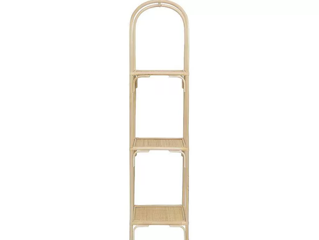 Biblioteca, Vitrina, Estante*Vente-unique Estante Com 3 Prateleiras Em Rotim Cor Natural - Maiori