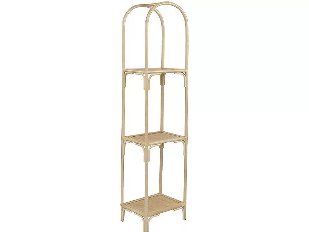 Biblioteca, Vitrina, Estante*Vente-unique Estante Com 3 Prateleiras Em Rotim Cor Natural - Maiori