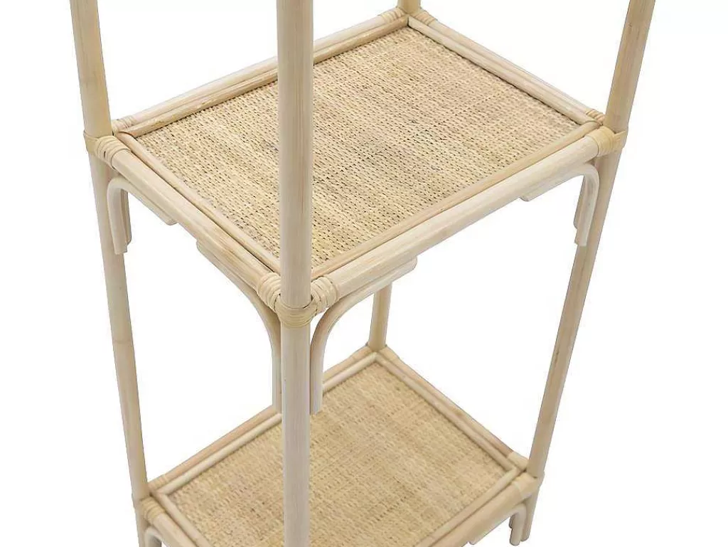 Biblioteca, Vitrina, Estante*Vente-unique Estante Com 3 Prateleiras Em Rotim Cor Natural - Maiori