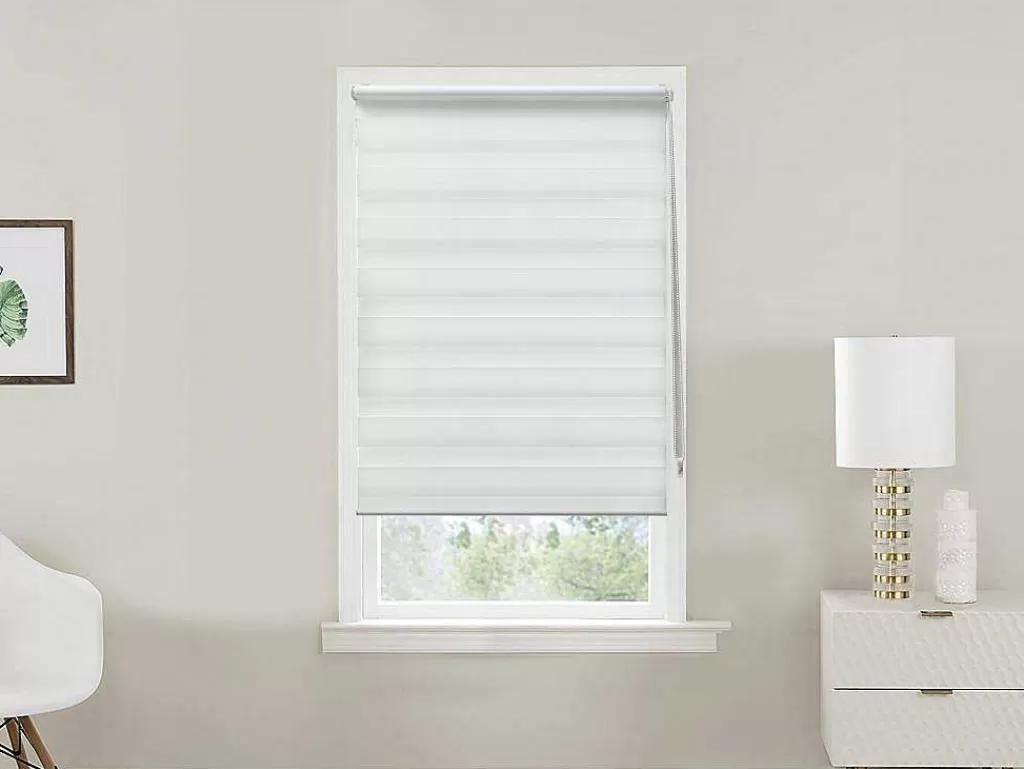 Persianas De Interior*Vente-unique Estor Enrolavel Dia/Noite Em Poliester - 90 X 180 Cm - Branco - Barili