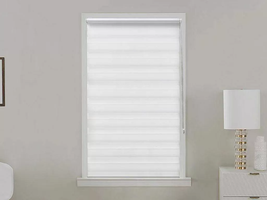 Persianas De Interior*Vente-unique Estor Enrolavel Dia/Noite Em Poliester - 90 X 180 Cm - Branco - Barili