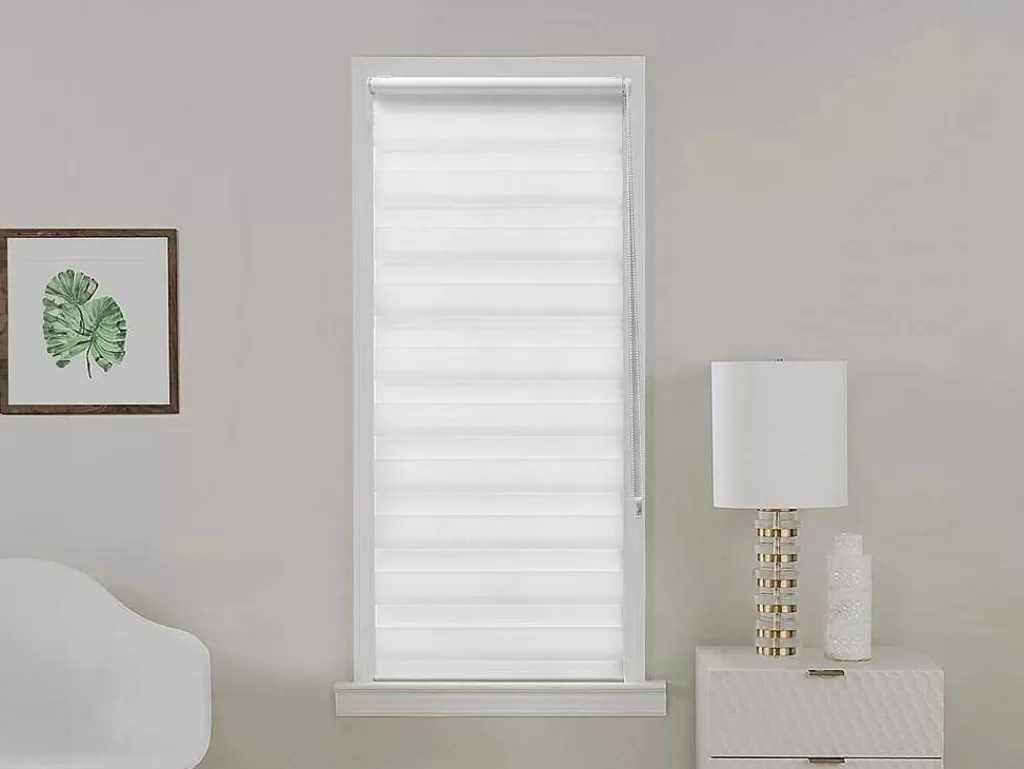 Persianas De Interior*Vente-unique Estore Enrolador Dia/Noite Em Poliester - 60 X 180 Cm - Branco - Barili