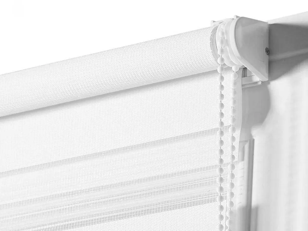 Persianas De Interior*Vente-unique Estore Enrolador Dia/Noite Em Poliester - 60 X 180 Cm - Branco - Barili