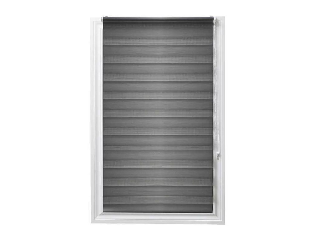 Persianas De Interior*Vente-unique Estore Enrolador Dia/Noite Em Poliester - 90 X 180 Cm - Cinza - Barili