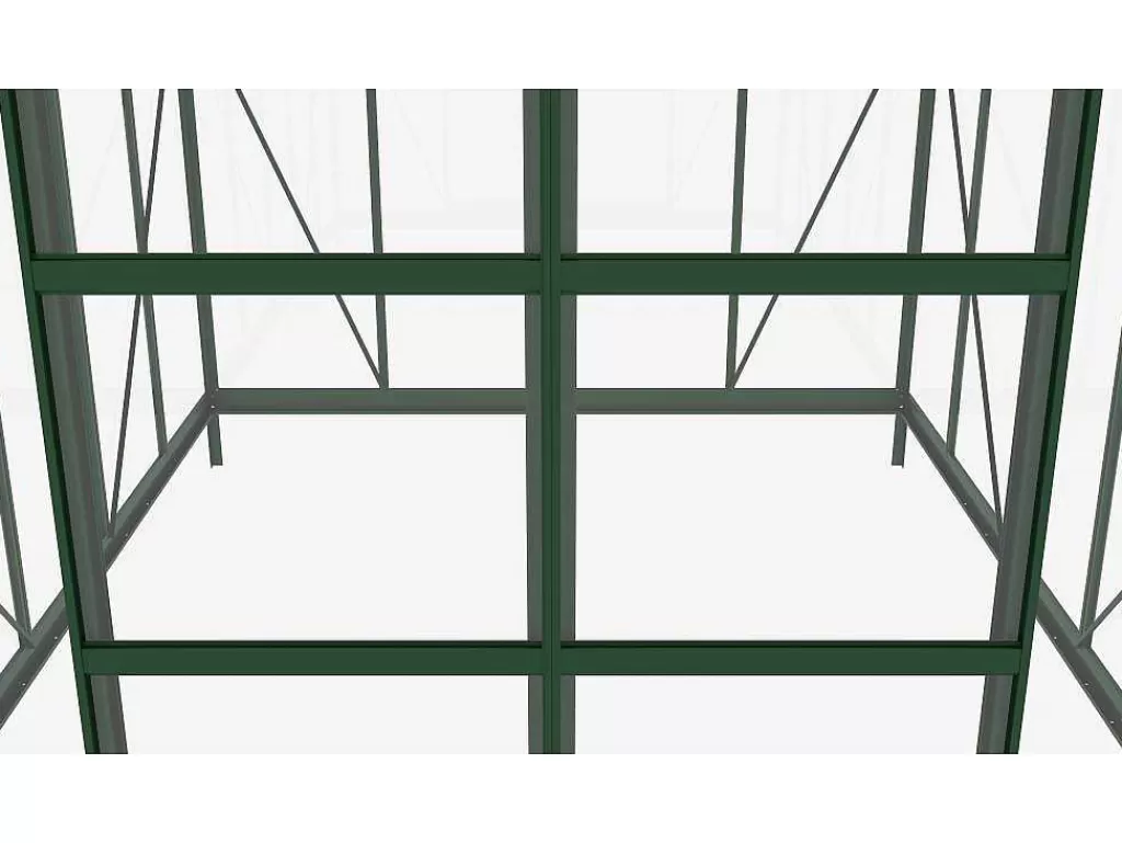 Estufas De Jardim*EXPERTLAND Estufa De Jardim Em Vidro Temperado 4 Mm Verde Kit De Ancoragem 9 M - Oteria