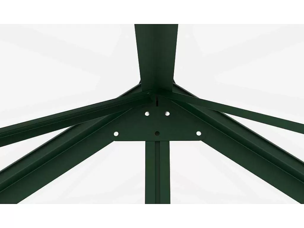 Estufas De Jardim*EXPERTLAND Estufa De Jardim Em Vidro Temperado 4 Mm Verde Kit De Ancoragem 9 M - Oteria