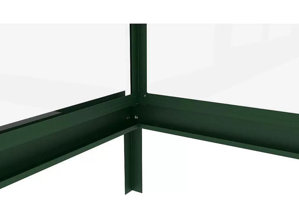 Estufas De Jardim*EXPERTLAND Estufa De Jardim Em Vidro Temperado 4 Mm Verde Kit De Ancoragem 9 M - Oteria